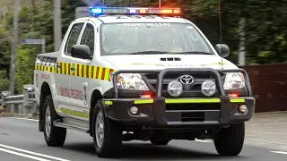 ⁴ᴷ *RARE FIRE HILUX'S* [NSWRFS] THPC INGPC (PERSONNEL CARRIER VEHICLES) responding to BEACH RESCUE