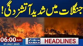 Severe forest fire! | 06 AM Samaa News Headlines | 01 July 2025 | SAMAA TV