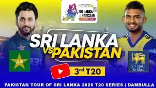 🔴LIVE: PAK vs SL | 3rd T20I | Series Decider | Pakistan Tour of Sri Lanka 2026 #slvspak #cricket26