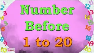 Ordering Numbers | Number That Comes Before from 1 to 20 | Liy Learns Tutorial