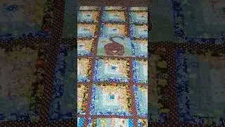 DIY patchwork quilt. #creativity #handmade #patchwork