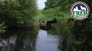 Survival River Crossing (3:1 Rope Bridge System) 🏞(subtitles.🇬🇧)