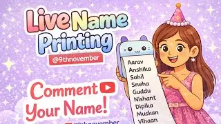 Printing Subscribers Name ✨ | Comment Fast ✨