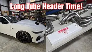 Пришло время установить на наш Mustang GT 2024 года длинные выпускные коллекторы Kooks! (Часть 1)