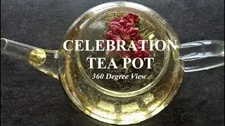 Celebration Teapot For Blooming Tea & Loose Leaf Tea 🌸 Teabloom