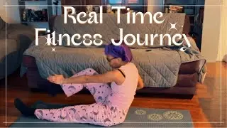 Real Time Fitness Journey | Pilates Challenge Day 3: Core Workout and A Surprise Cat! 🐈&zwj;⬛ 😂