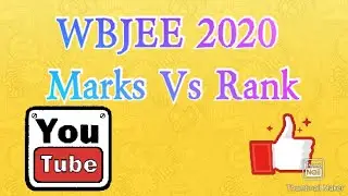 WBJEE 2020 Marks VS Rank