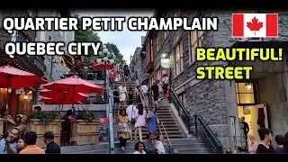 Quartier PETIT CHAMPLAIN, Quebec City 🇨🇦 The Breakneck Stairs