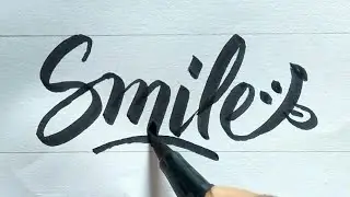 Stylish font writing | Fancy fonts style | Smile in cursive-Calligraphy | @RUA sign writing