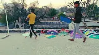 Makar sankranti funny video kite and manja  #saranyash01