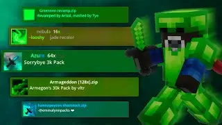 The Best Green Texture Packs | Skywars Keyboard + Mouse Sounds ASMR