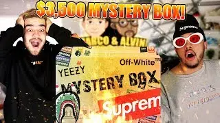 INSANE $3,500 HYPEBEAST MYSTERY BOX!! SUPREME BOX LOGO AND YEEZYS