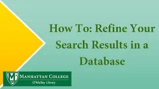 WATCH UPDATE INSTEAD - How to: Refine Search Results in a Database