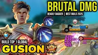GUSION BEST BUILD 2025 | BUILD TOP 1 GLOBAL GUSION GAMEPLAY | MOBILE LEGENDS✓