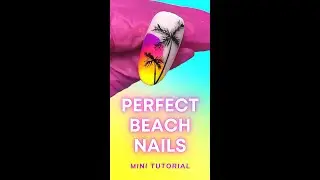 Perfect Beach Nails Tutorial | Summer Nails 2021 #shorts