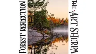 How to paint with Acrylic Fall Lake Reflection LIVE | TheArtSherpa