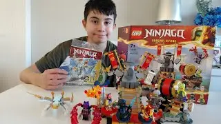 Lego Ninjago 71818 Tournament Battle Arena Set Review and 30649 Ice Dragon Creature Speed Build 