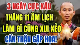 3 Ngày Cực Xấu Tháng 11 Âm Lịch, Làm Gì Cũng Trở Ngại, Xui Xẻo Đủ Đường, Cẩn Thận Gặp Họa!