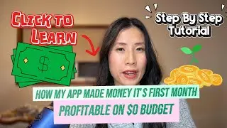 How My App Made Money It's First Month (Profitable on $0 Budget)
