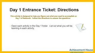 Entrance Ticket Day 1 Recorded