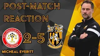Reaction | Micheal Everitt | Hollands & Blair 2-5 Folkestone Invicta