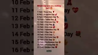 Coming Soon February all special days 🥰 🌹🍫 #shorts #youtubeshorts