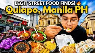🇵🇭🔥QUIAPO MANILA STREET FOOD CRAWL 🍢 | Hidden Food Gems You NEED to Try!