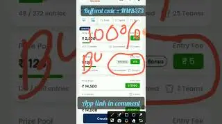 100% bonus use fantasy app best app #shorts