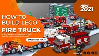 How To Build Lego Fire Truck - Lego City Fire Truck - Tutorial Lego Fire Rescue Truck - 2802 Lego's