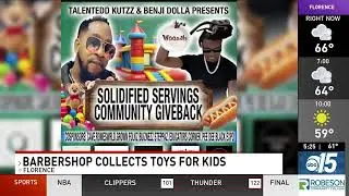 Florence Barber brightens the holidays for underprivileged children