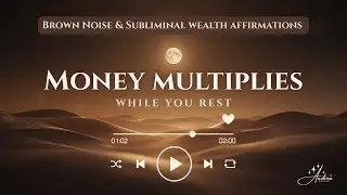 BROWN NOISE for WEALTH 💸 Instant Money Magnet Affirmations | Live Abundance Frequency