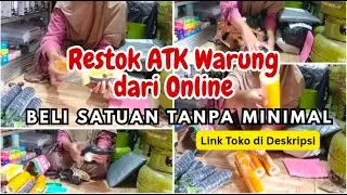 Unboxing Belanjaan Warung dari Shopee | Restok ATK Modal Kecil Bisa Satuan