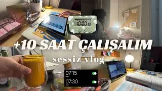 10 saat çalışalım| güne erken başlamak,mezunluk, sessiz vlog🪴#yks26 