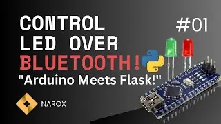 تحكم في LED عن طريق البلوتوث باستخدام Flask Web App  و Arduino