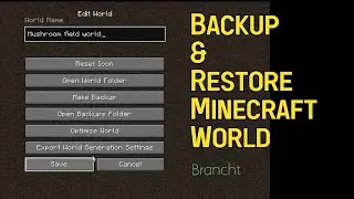 #minecraft How To Backup and Restore Minecraft World #27 (Java edition, Windows)
