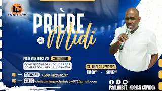 EN DIRECT | PRIÈRE DU MIDI -  31 DÉCEMBRE 2025 | Psalmiste Indrick Cupidon