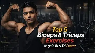Top 5 Biceps & Triceps Exercises for Massive Arm Growth 💪 | Bigger Arms Fast! | #gym #bodybuilding