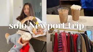 solo trip to Newport | cozy winter weekend, coffee shops, girls night