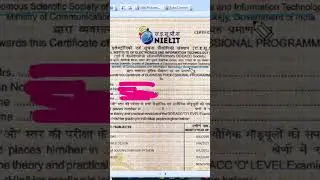 O Level New Certificate, O level certificate download, #education #nielitolevel #computertraining