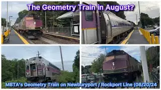 The Geometry Train in August? MBTA&rsquo;s Geometry Train on Newburyport / Rockport Line (08/20/24)