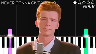 Rick Astley - Never Gonna Give You Up | EASY Piano Tutorial