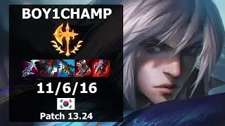 Boy1Champ Talon JUNGLE vs Gragas| Patch 13.24 KR Challenger