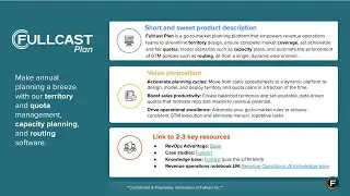 Fullcast Plan Product Demo