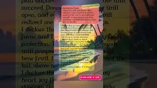 Declaration Prayer. #prayer #bible #jesus #meditation #thankujesus #God #faith #godisgood #sad #help