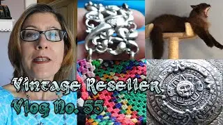 Vintage Reseller Vlog #55: Items Listed & Sold, Muffin Cat, Packages Lost & Found