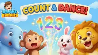Counting Animals Dance | Numbers 1&ndash;10 Song for Kids | Nursery rhymes | Bright Buddies