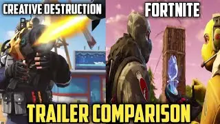 CREATIVE DESTRUCTION TRAILER VS FORTNITE TRAILER - COMPARING THEIR TRAILERS FOR FUN