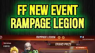 FREE FIRE NEW RAMPAGE LEGION EVENT - FREE FIRE NEW EVENT | RAMPAGE 3.0 CALENDAR FREE FIRE
