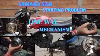 Yamaha SZ R self starting problem and one way gear roller problem // #subratabikeguru