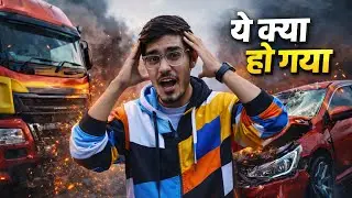CRAZY XYZ New Video। Truck VS Car Crash Test-😱 क्या होगा जब गाड़ी पे चढ़ेगा ट्रक